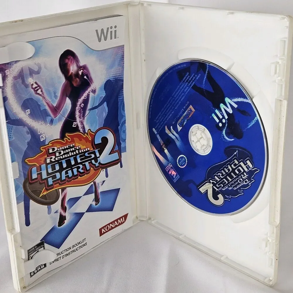 Dance Dance Revolution Hottest Party 2 (Nintendo Wii) Complete w/ Manual -- 📀